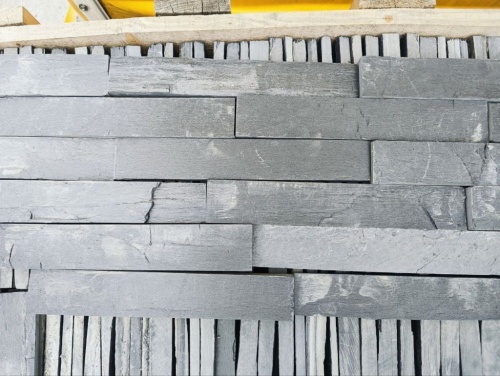 Плитка чёрная из натурального камня фасадная 30 см * 5 см, толщина 7 мм -30 мм купить в Новосибирске