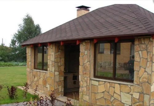 Плитняк златолит жёлтый золотистый для фасада 1,5-3см купить в Новосибирске