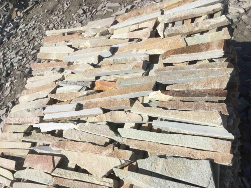 Горбушка златолит золотистый для облицовки купить в Новосибирске