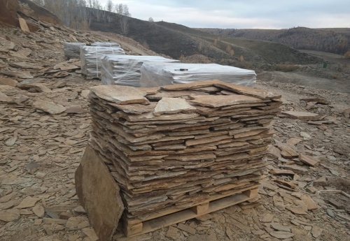 Плитняк кора дерева для цоколя, отмостки купить в Новосибирске