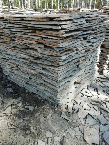 Плитняк златолит Уральский для цоколя, отмостки купить в Новосибирске